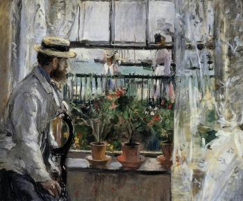 Eugene Manet (the Artist's Husband)  on the Isle of Wight